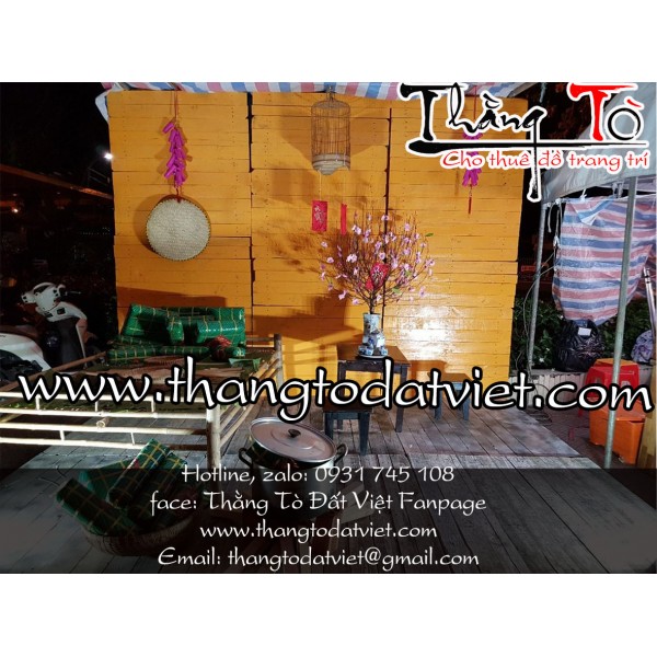 cảnh tết quê nấu bánh